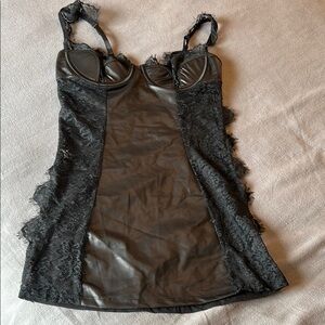 Frederick's of Hollywood Black Lace Chemise